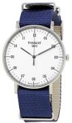 Tissot Herreklokke T109.610.17.037.00 T-Classic Hvit/Stål Ø42 mm