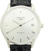 Longines Herreklokke L4.860.4.72.2 Lyre Sølvfarget/Lær Ø35 mm