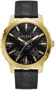 Guess Herreklokke GW0201G1 Sort/Lær Ø48 mm