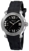 Chopard Dameklokke 278475-3014 Happy Sport Sort/Gummi Ø36 mm