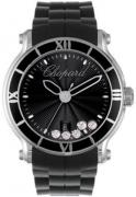 Chopard Dameklokke 288525-3005 Happy Sport Sort/Gummi Ø42 mm