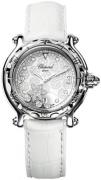 Chopard Dameklokke 278949-3001 Happy Sport Snowflake Hvit/Lær Ø32 mm