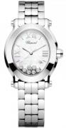 Chopard Dameklokke 278546-3003 Happy Sport Hvit/Stål Ø33.5 mm