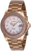 Invicta Dameklokke 28674 Angel Hvit/Rose-gulltonet stål Ø40 mm