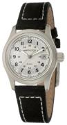 Hamilton Dameklokke H68311453 Khaki Sølvfarget/Lær Ø33 mm