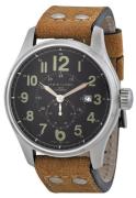 Hamilton Herreklokke H70655733 Khaki Field Sort/Lær Ø44 mm