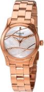 Tissot Dameklokke T112.210.33.111.00 T-Wave Hvit/Rose-gulltonet stål