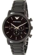 Emporio Armani Herreklokke AR1895 Dress Sort/Stål Ø46 mm