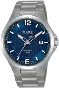 Pulsar Herreklokke PS9611X1 Blå/Titan Ø41 mm