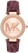 Michael Kors Dameklokke MK2974 Parker Rosegullfarget/PVC