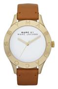 Marc by Marc Jacobs Dameklokke MBM1218 Blade Hvit/Lær Ø40 mm