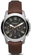 Fossil Herreklokke FS4813IE Grant Sort/Lær Ø44 mm