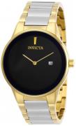 Invicta Herreklokke 29468 Specialty Sort/Gulltonet stål Ø40 mm