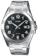 Casio Herreklokke MTP-1308PD-1BVEF Collection Sort/Stål Ø48 mm