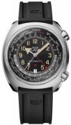 Glycine Herreklokke GL0312 Airman SST Sort/Gummi Ø43 mm