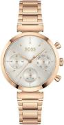 Hugo Boss Dameklokke 1502531 Sølvfarget/Rose-gulltonet stål Ø36 mm