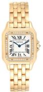 Cartier Dameklokke WJPN0016 Panthere De Hvit/18 karat gult gull