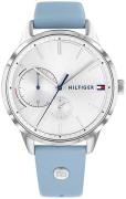 Tommy Hilfiger Dameklokke 1782023 Sølvfarget/Lær Ø38 mm