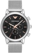 Emporio Armani Herreklokke AR11429 Luigi Sort/Stål Ø46 mm