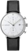 Junghans Herreklokke 27/4600.04 Max Bill Sølvfarget/Lær Ø40 mm