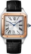 Cartier Herreklokke W2SA0017 Santos Dumont Sølvfarget/Lær