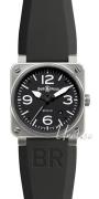 Bell & Ross Herreklokke BR0392 Instrument Sort/Gummi 42x42 mm