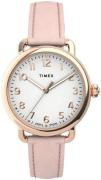 Timex Dameklokke TW2U13500 Standard Hvit/Lær Ø34 mm