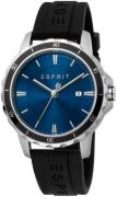 Esprit Herreklokke ES1G207P0025 Blå/Gummi Ø42 mm