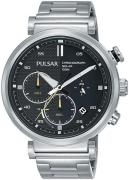 Pulsar Herreklokke PZ5069X1 Solar Sort/Stål Ø45 mm