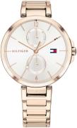 Tommy Hilfiger Dameklokke 1782124 Hvit/Rose-gulltonet stål Ø36 mm