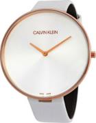 Calvin Klein Herreklokke K8Y236L6 Full Moon Sølvfarget/Lær Ø42 mm