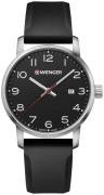 Wenger Herreklokke 01.1641.101 Sort/Gummi Ø42 mm