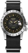 Glycine GL0478 Airman Sort/Lær Ø40 mm