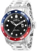 Invicta Herreklokke 39091 Pro Diver Sort/Stål Ø48 mm