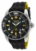 Invicta Herreklokke 20199 Pro Diver Sort/Gummi Ø47 mm