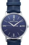 Maurice Lacroix Herreklokke EL1118-SS001-410-1 Eliros Date Blå/Lær