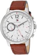 Tommy Hilfiger Herreklokke 1791531 Hvit/Lær Ø44 mm