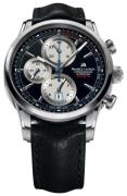 Maurice Lacroix Herreklokke PT6288-SS001-330-1 Pontos Sort/Lær Ø43