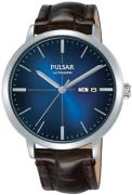 Pulsar Herreklokke PL4043X1 Blå/Lær Ø42 mm