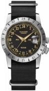 Glycine Herreklokke GL0377 Airman Vintage Sort/Tekstil Ø40 mm