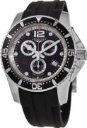 Longines Herreklokke L3.843.4.56.2 Hydroconquest Sort/Gummi Ø47.5 mm