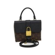 Pre-owned Svart lerret Louis Vuitton skuldervesker