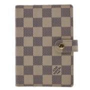 Pre-owned Beige Canvas Louis Vuitton Agenda