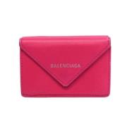 Pre-owned Rosa skinn Balenciaga lommebok