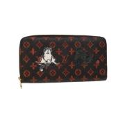 Pre-owned Svart lerret Louis Vuitton lommebok