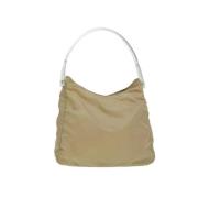 Pre-owned Beige nylon Prada skulderveske