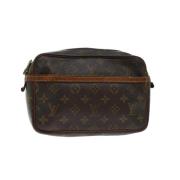 Pre-owned Brunt lerret Louis Vuitton Compiegne