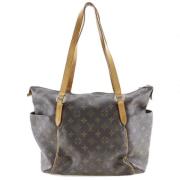 Pre-owned Brunt lerret Louis Vuitton helt