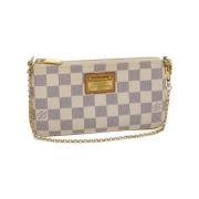 Pre-owned Beige lerret Louis Vuitton veske