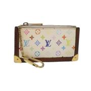 Pre-owned Hvitt lerret Louis Vuitton lommebok